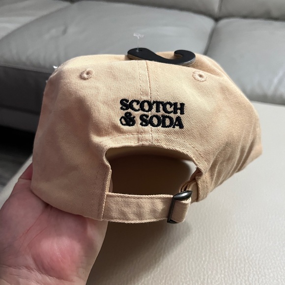 NWT - Scotch & Soda Adult Embroidered Logo Tuck Strap Baseball Cap - Picture 4 of 8